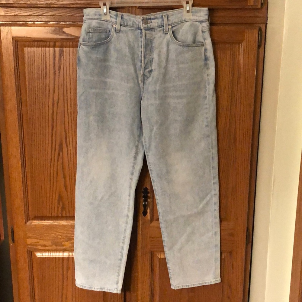 Veronica Beard Blake Classic Straight High Rise Glacier Blue Wash Jeans - Picture 4 of 15
